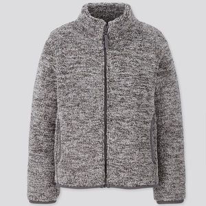 U N I Q L O fleece jacket (GRAY)